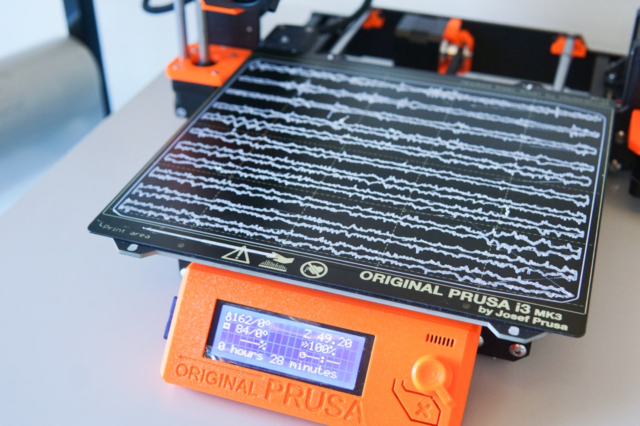 REW, 3D printed audio waveform tape